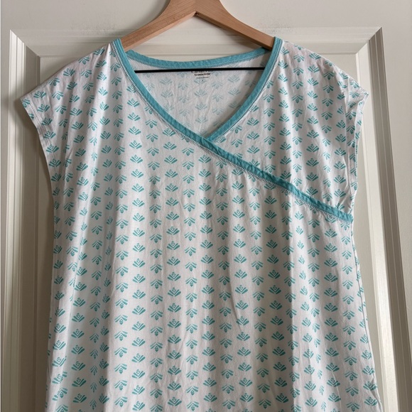 Garnet Hill 100%Organic Cotton Women’s Gown - Picture 3 of 6